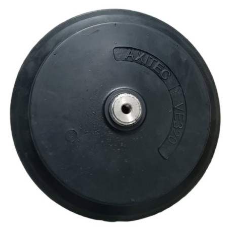 Ventouse à lèvre Ø 250mm en caoutchouc naturel noir. Fixation M16 pour palonnier à ventouse Axitec