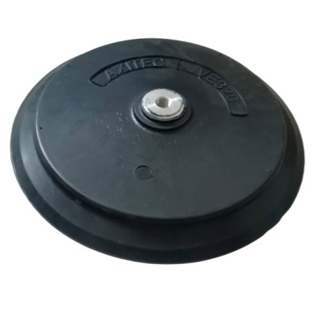 Ventouse à lèvre Ø 250mm en caoutchouc naturel noir. Fixation M16 pour palonnier à ventouse Axitec