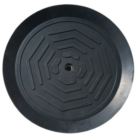 Ventouse à lèvre Ø 250mm en caoutchouc naturel noir. Fixation M16 pour palonnier à ventouse Axitec