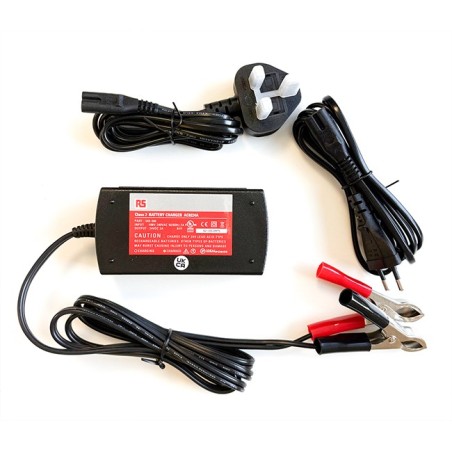 Chargeur de batterie AC0224 24V - 2A avec câble d'alimentation