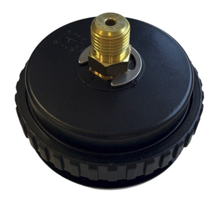 Vacuomètre à zone indicative de sécurité rouge et verte - Ø 63. Marquage AXITEC