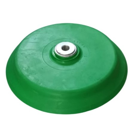 Ventouse à lèvre Ø250mm en caoutchouc naturel vert. Fixation M16. AXITEC