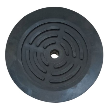 Ventouse à lèvre Ø 180mm en caoutchouc naturel noir. Fixation M16. AXITEC